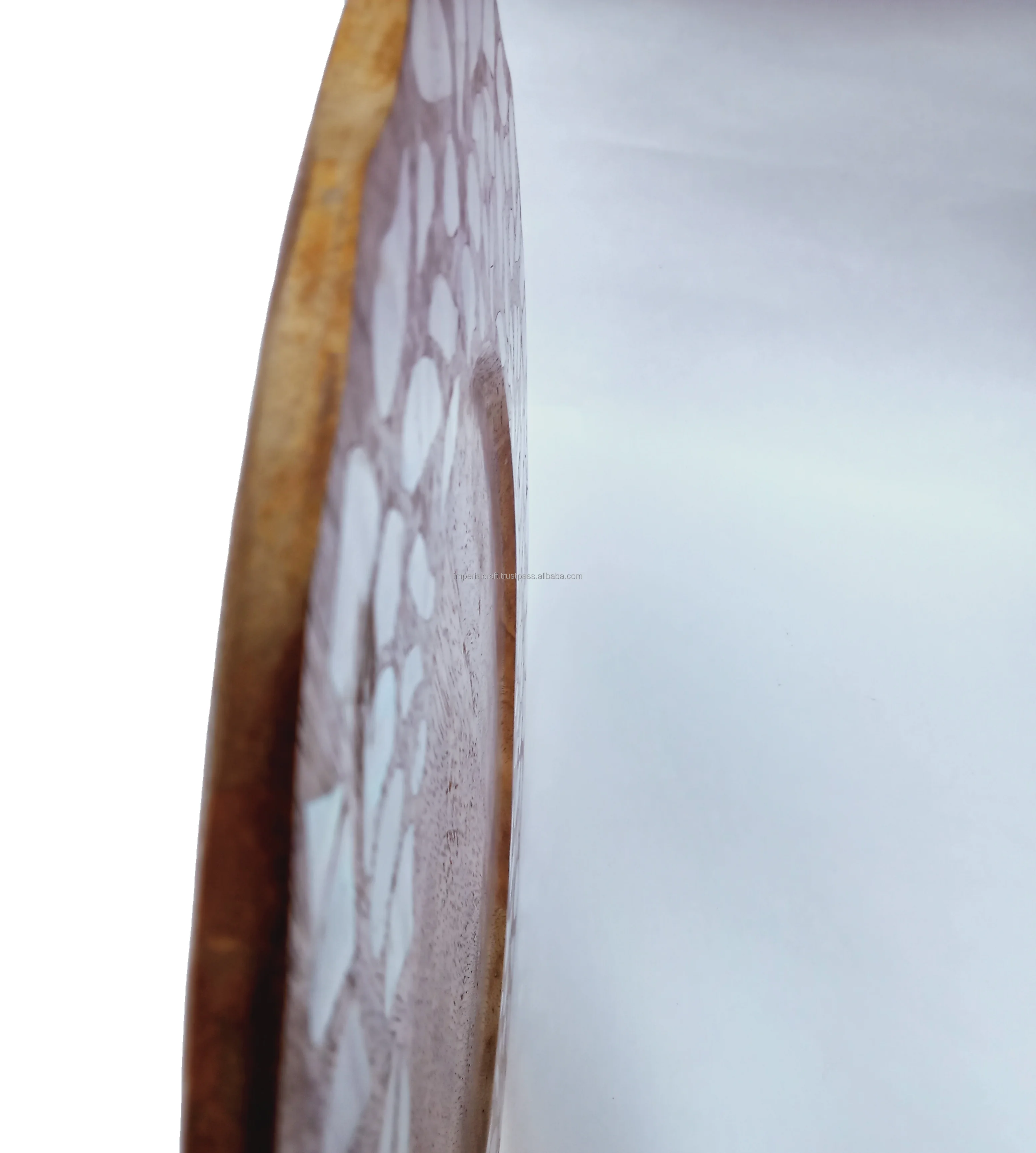 NEW LEAFY DESIGN ACACIA WOOD AND MOTHER OF PEARL SERVING TRAY CHOCOLATE DRY FRUITS SERVING TRAY