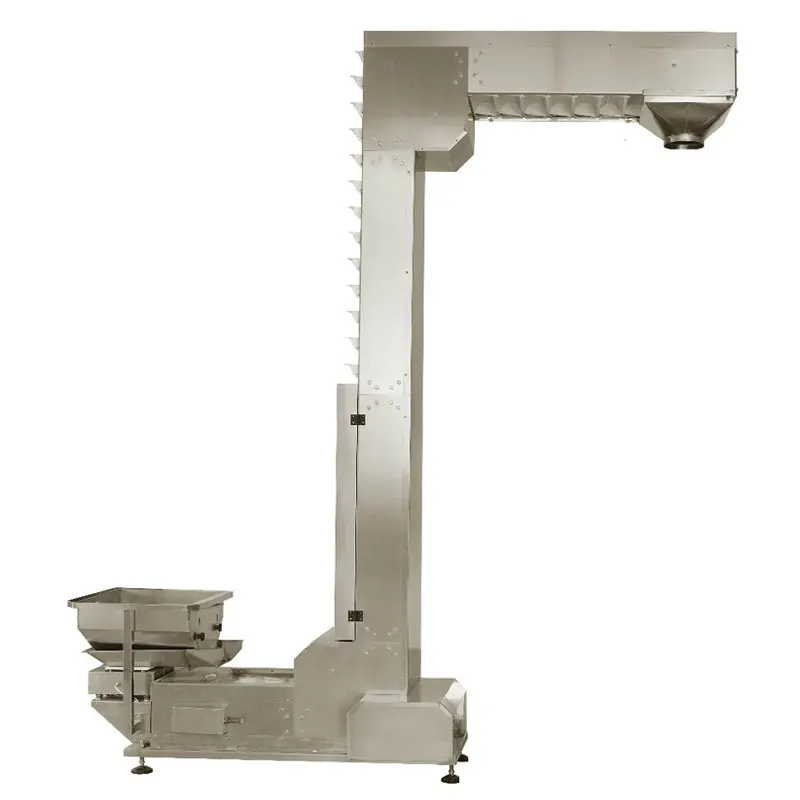 Z type stainless steel conveyor for corn conveying in production line JW-D1