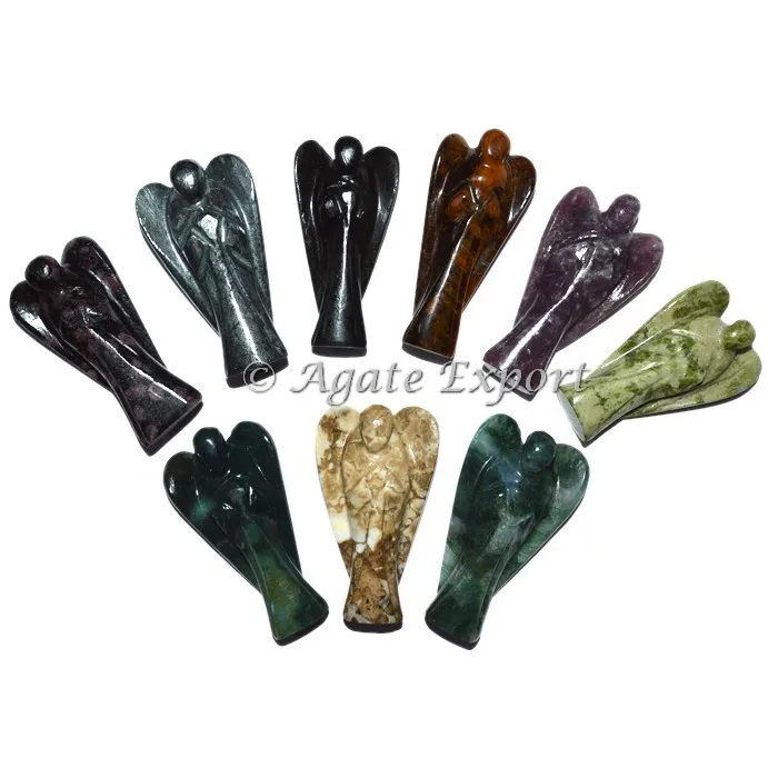 Best Healing Gemstone angel Red Jasper Orgonite Angels