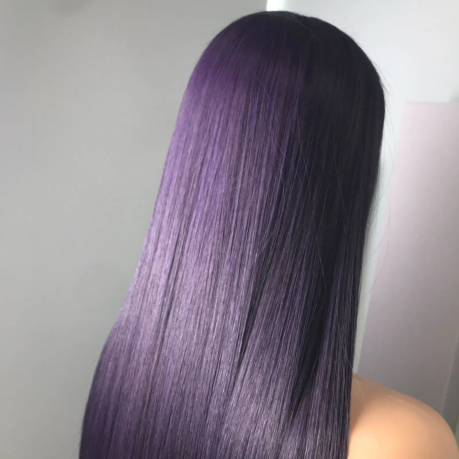 22' Dark Purple With 2*4 Closure VIP Hair Has 90% Long Hair, Bone Straight So Silky 100% Vietnamese Human Hair, Hair Extensions