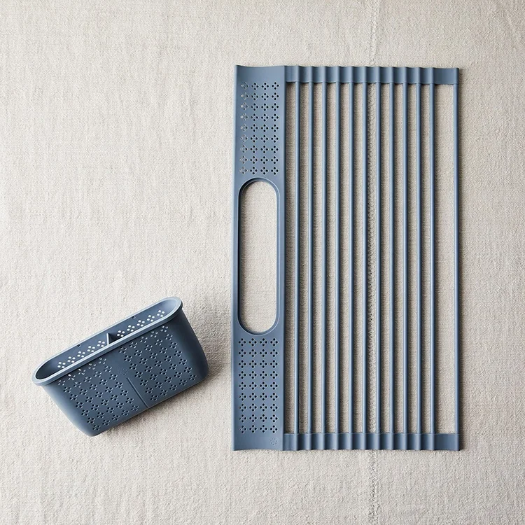 Maisons Multipurpose Dish Drying Rack for Cups Fruits Over Sink Folding Drainer Stainless Steel Dish Racks