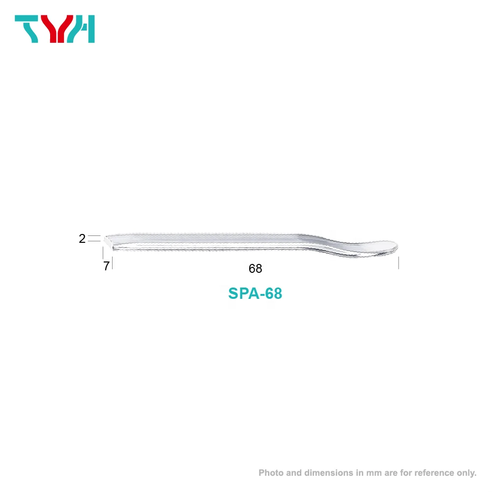 PMMA Acrylic Clear Transparent Customized Color Luxury 68mm Small Spatula for Cosmetics Skin Care Makeup Eye Face Cream Spatulas