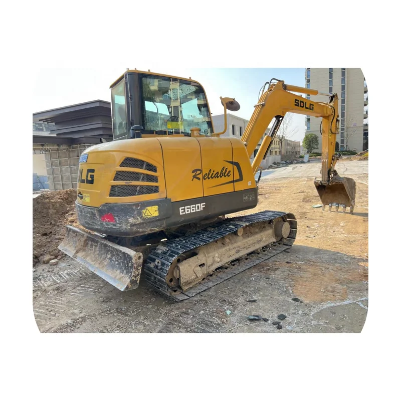 China brand SDLG 60 hydraulic crawler mini backhoe used excavator 6 ton on sale