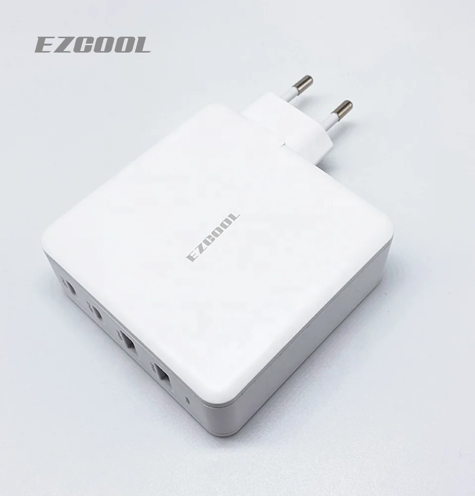 hot selling GaN 100w 2 type-c 2 usb-a port chargers for laptop