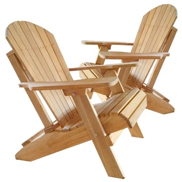 WOODEN TEAK ADIRONDACK CHAIR FOLDING OUTDOOR FURNITURE