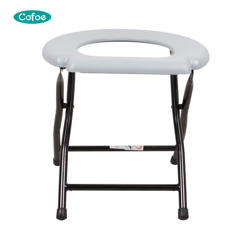 Toilet Chair / Shower Chair / Bath Chair With Wheels Travel Potty Chair Toilet Foldable