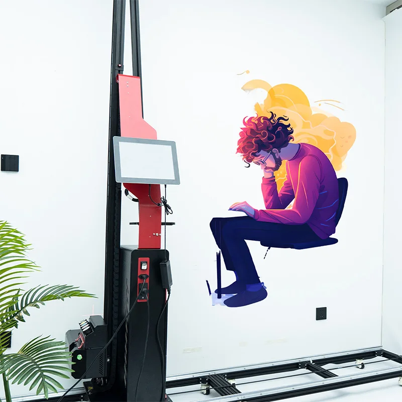 Настенная живопись полностью автоматический 3D 5D настенный культурный Ультрафиолетовый принтер большой струйный