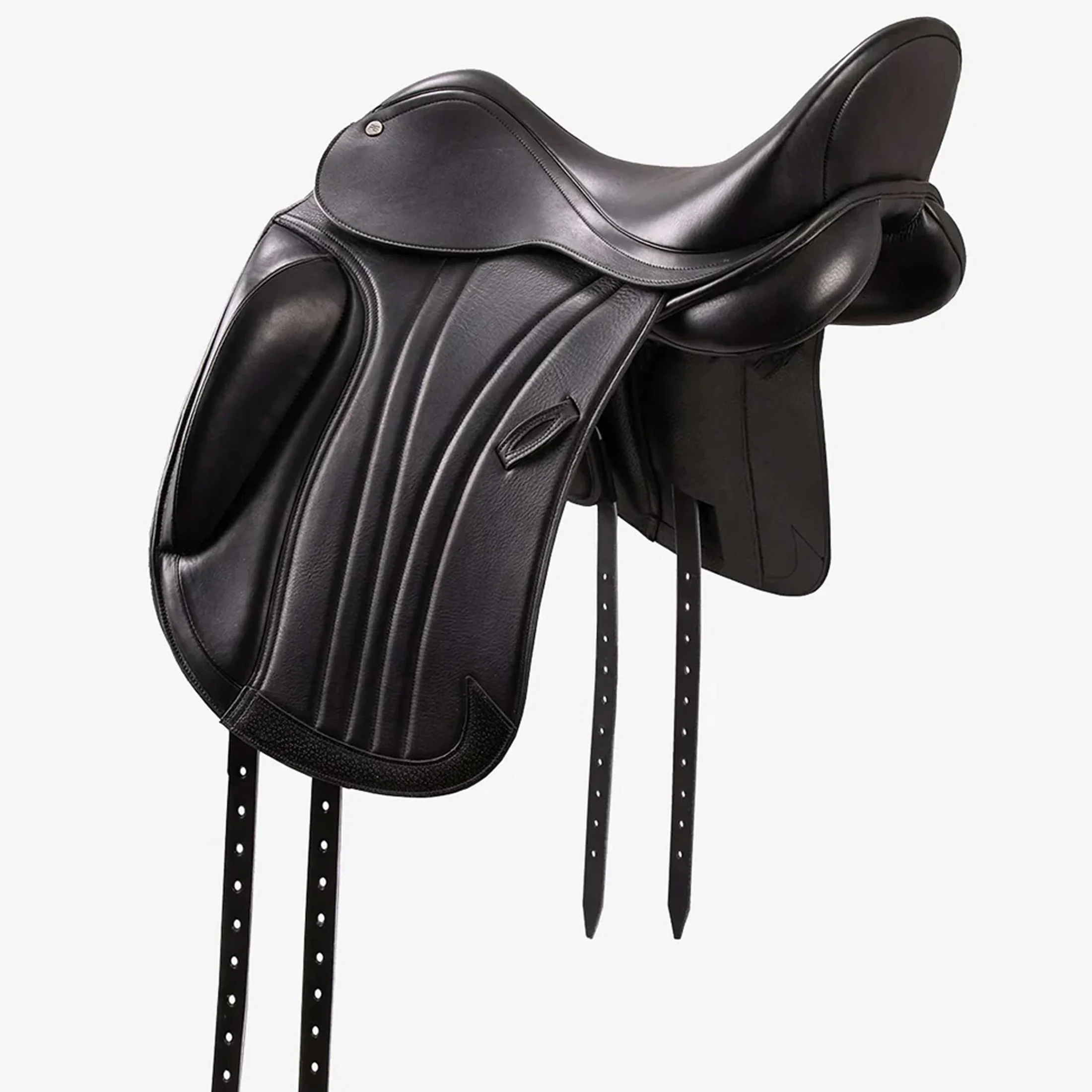 Highest Selling English Style Leather Material Horse Riding Monoflap Dressage Saddle with Girth Strap Customized Bulk Purchase