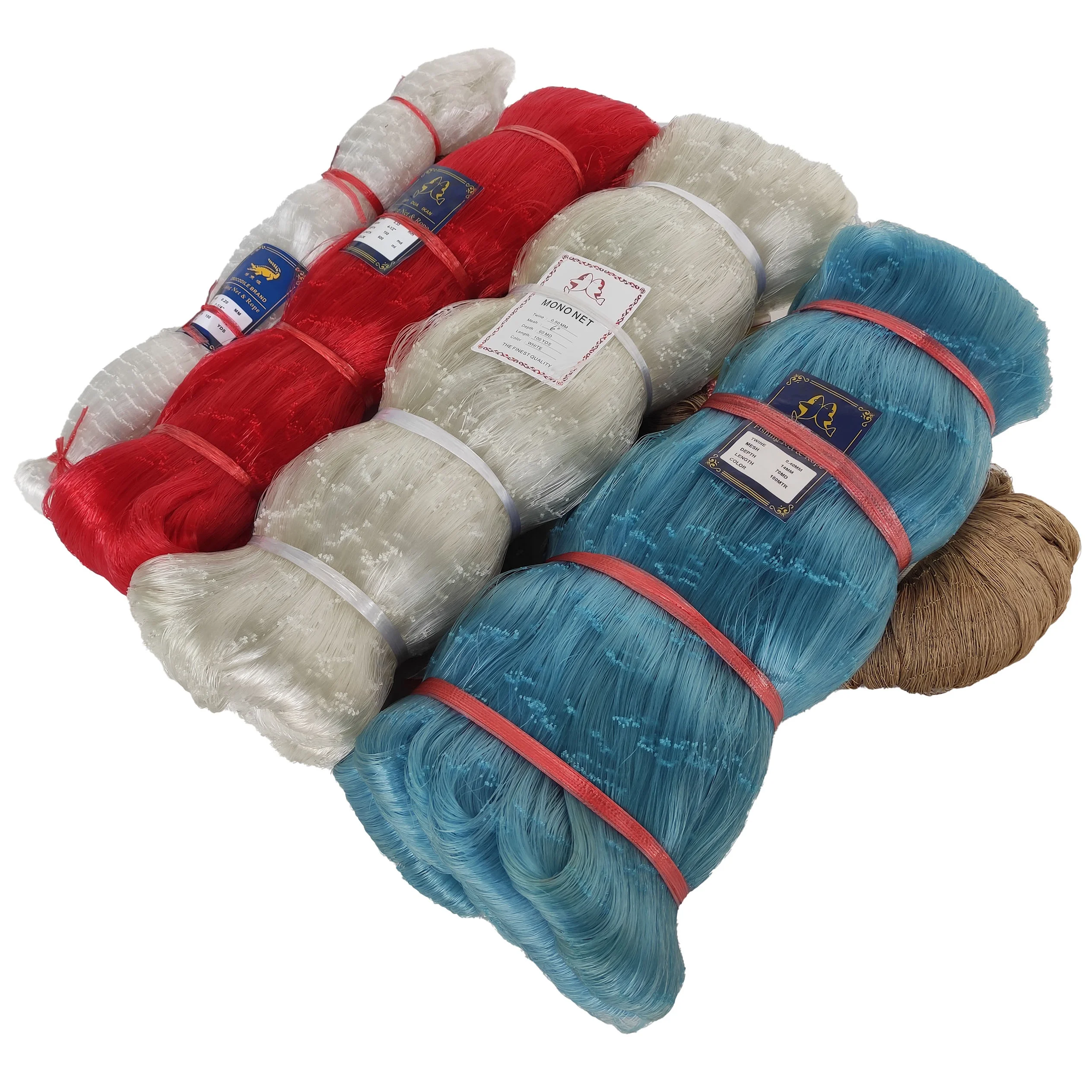 Best Pricing Cap-Dua Ikan Nylon/Polyester Multifilament Fishing Net Agriculture Color Nylon Net Bulk Purchase Export Wholesale