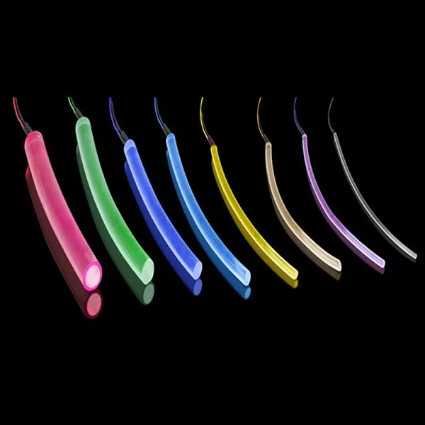 100 Meter Fiber Optical Cable 8 Mm Diameter Solid Soft Side Glow Fiber  Highly Versatile Light Rgbw Color Changing