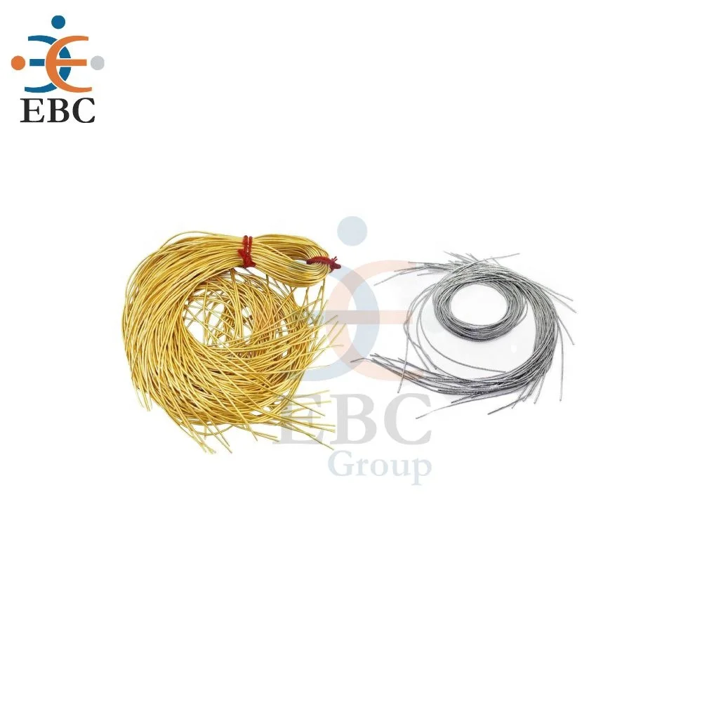 premium quality BRIGHT GOLD, silver bullion French Wire Gimp Purl Thread Embroidery Dabka Zardozi
