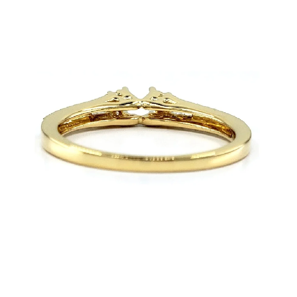 Top Quality Beauty Design Solid 14k 18k Gold Real Diamonds Semi Mount Wedding Rings Diamond Semi Mounts Wholesale For Engagement