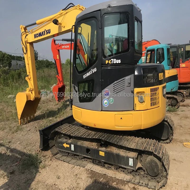 Used Japanese Excavator Komatsu PC78us Kumatsu PC78 crawler large digger cheap in shanghai