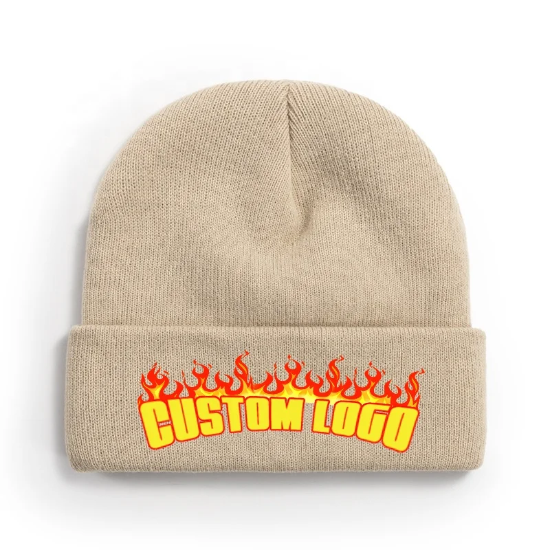 GYMNASTIC WEAR  custom logo with flame style   beanies