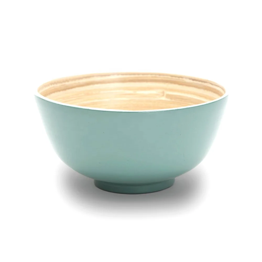 Natural Bamboo Salad Bowls Dinnerware Bowls