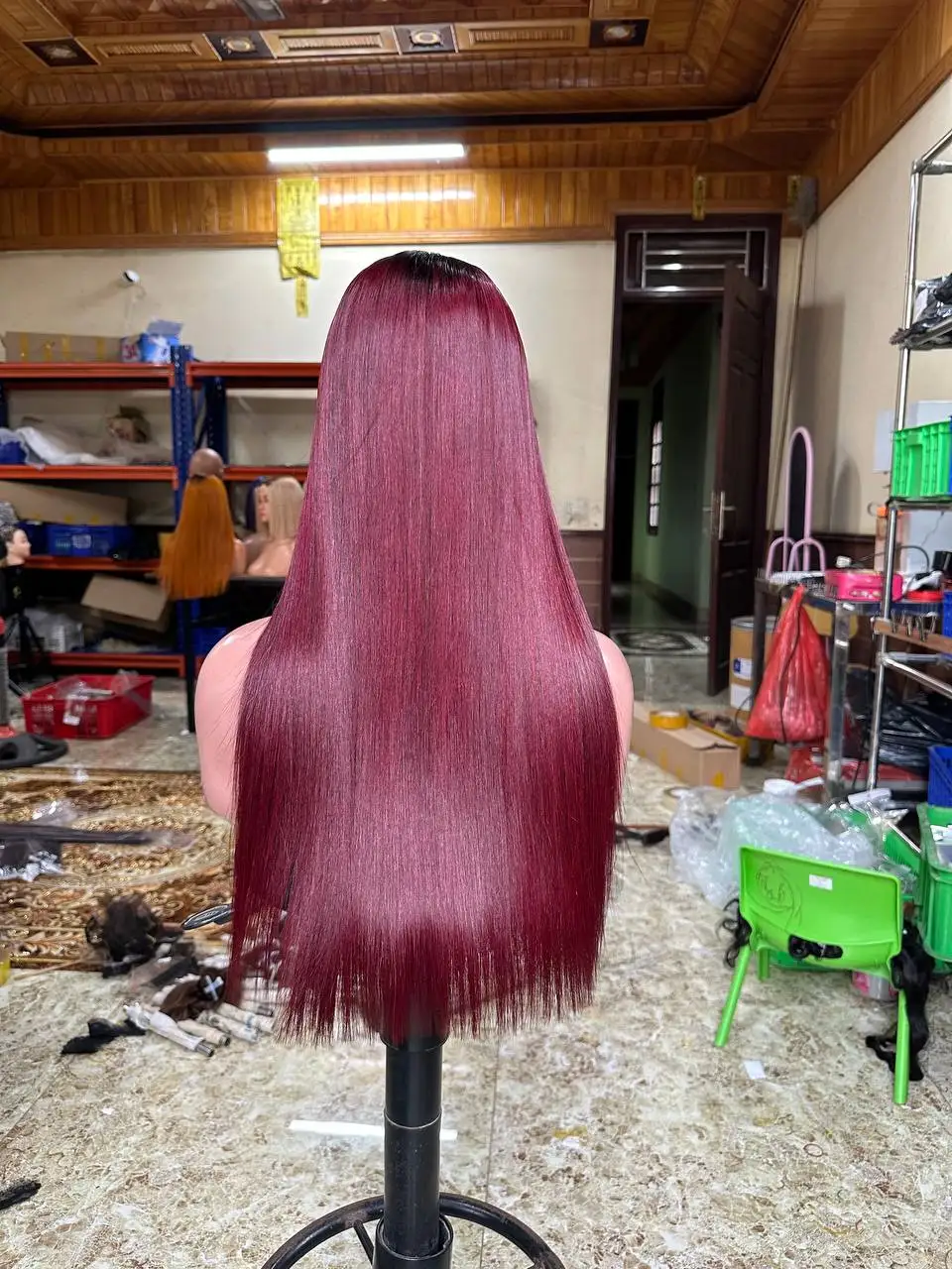 Raw Virgin Vietnamese Hair Vendor Wig Bone Straight Make Color Human Hair Full Lace Wigs With Wholesale Price