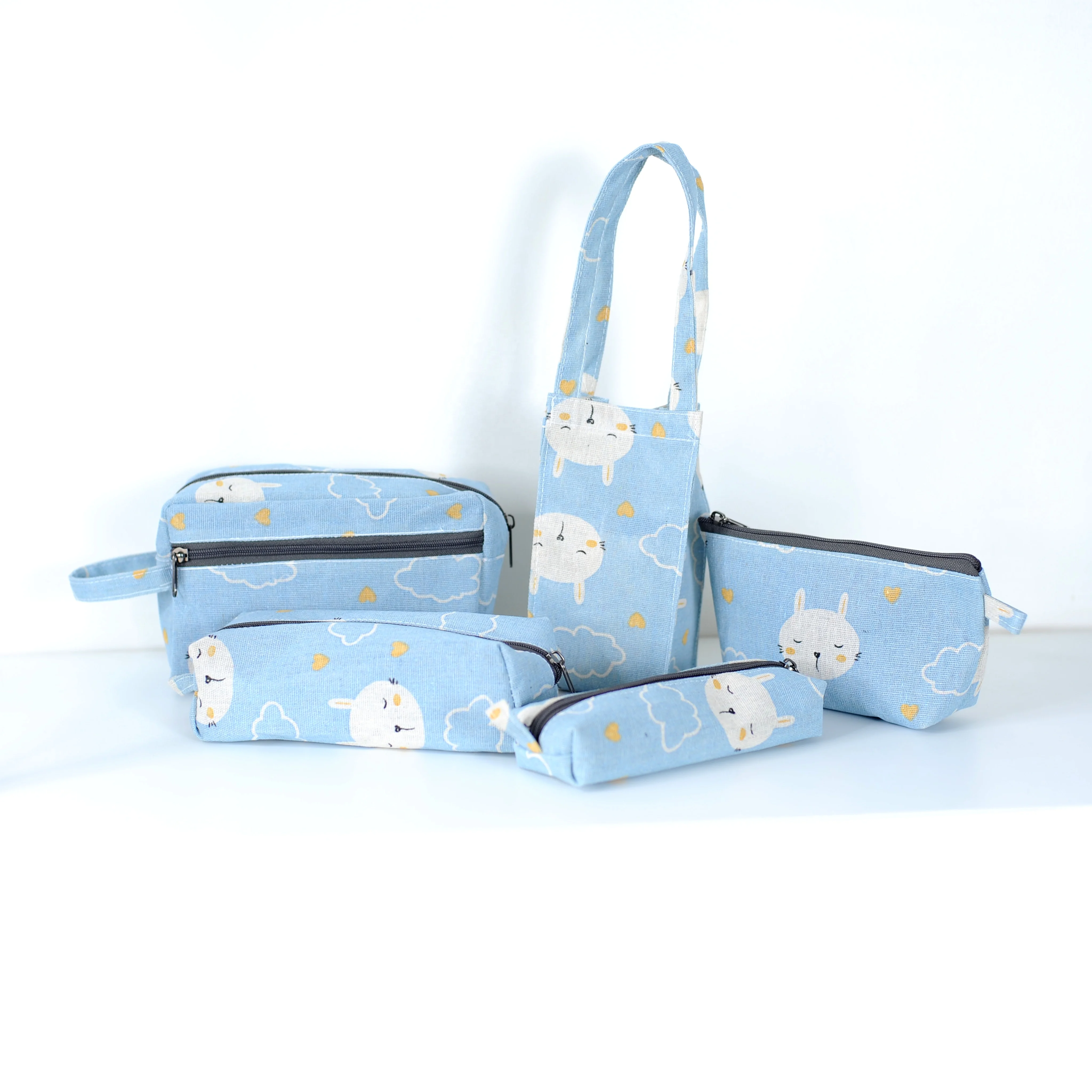 MA43 Custom Travel Cosmetic Pouch Canvas Cotton Bags with Custom Printed logo OEM Factory price