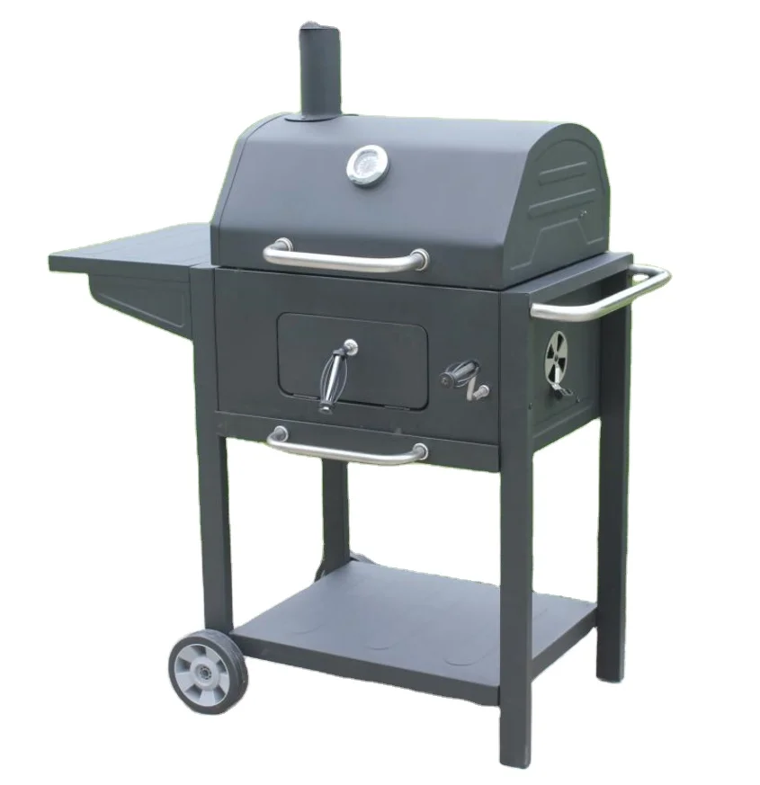 Hot Selling Smoker Grill Bbq Outdoor Trolley Charcoal Smoker For Camping