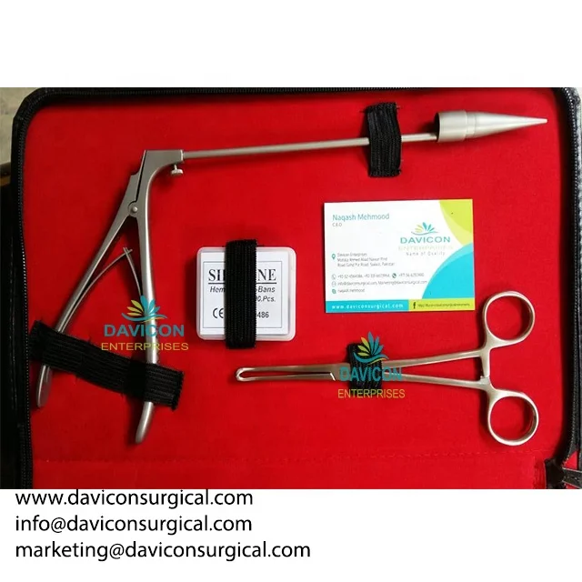 STAINLESS STEEL PREMIUM QUALITY BARRON MCGIVNEY HEMORRHOIDAL LIGATOR FORCEPS