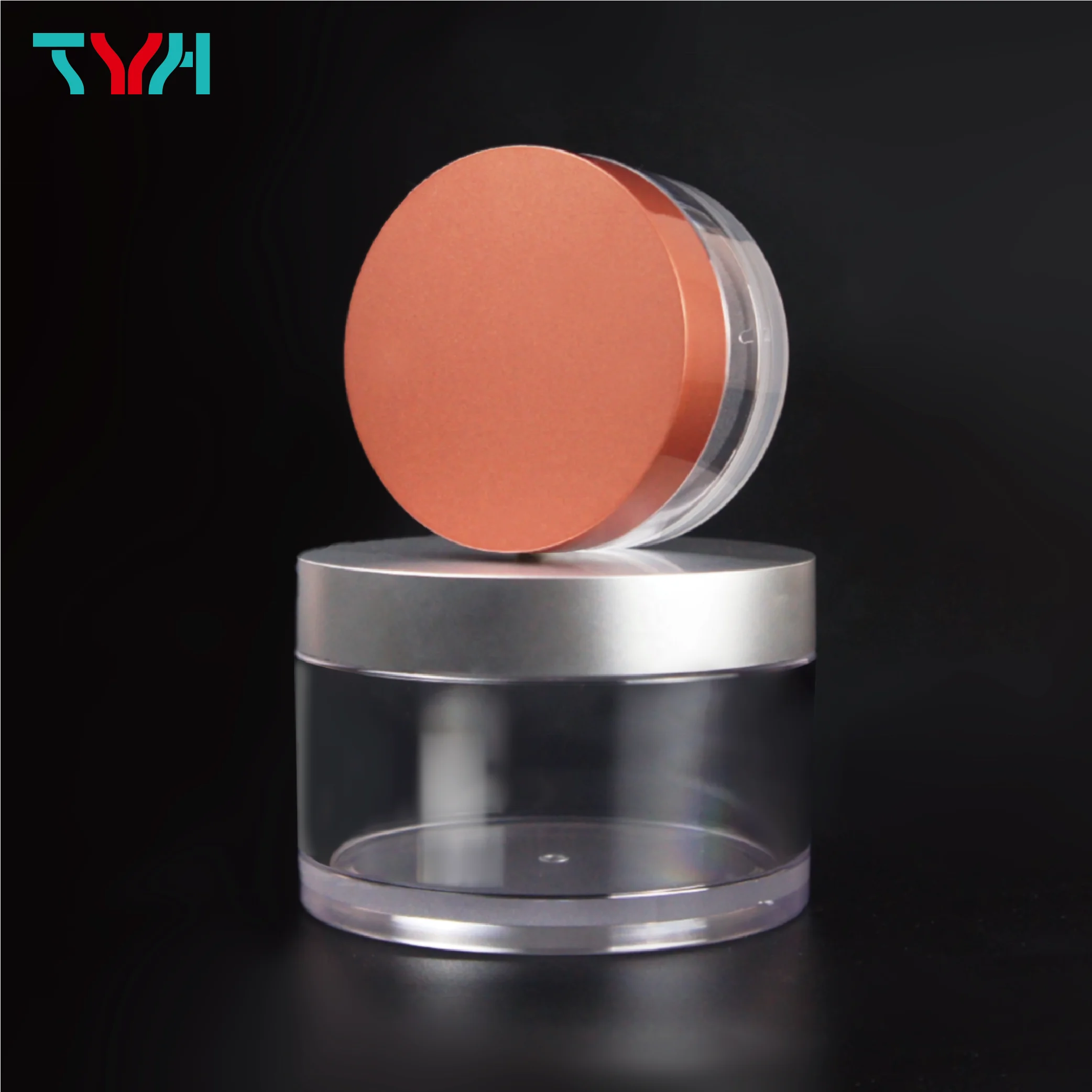 (Образец) 5 мл-500 мл прозрачная пластиковая круглая одностенная банка для крема с навинчивающейся крышкой из полиэтилена внутренней крышки (серия ZINS)