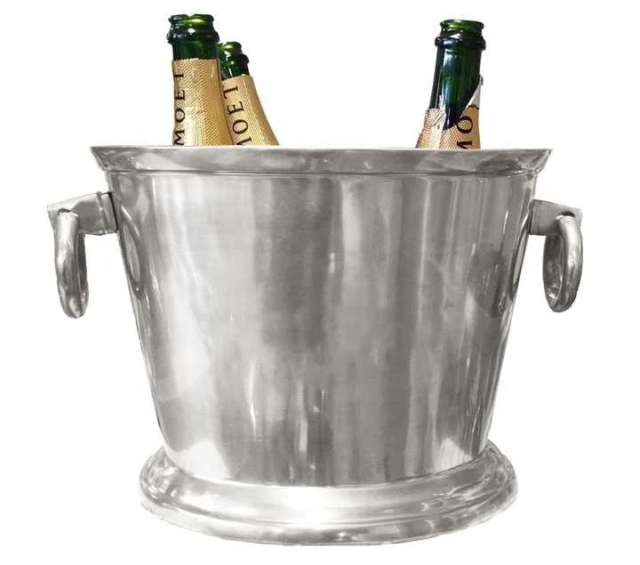 Top Quality Metal Ice Bucket With Handle For Bar Restaurant Party Beverage Tub Wine Cooler Chiller Tub By Indian Exporter