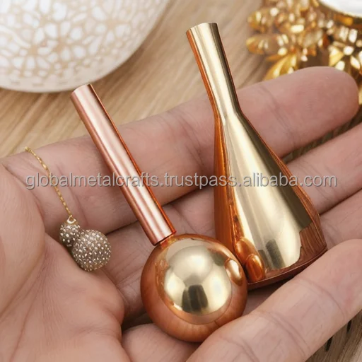 Copper Miniature Ornament Tabletop Copper Gold Vase Decorative Small Cheap Antique Decor metal