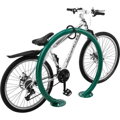 Wholesale Hot-dip Galvanized Outdoor Public Park Bicycle Floor Stand Round Bike Rack for Cycle Storage