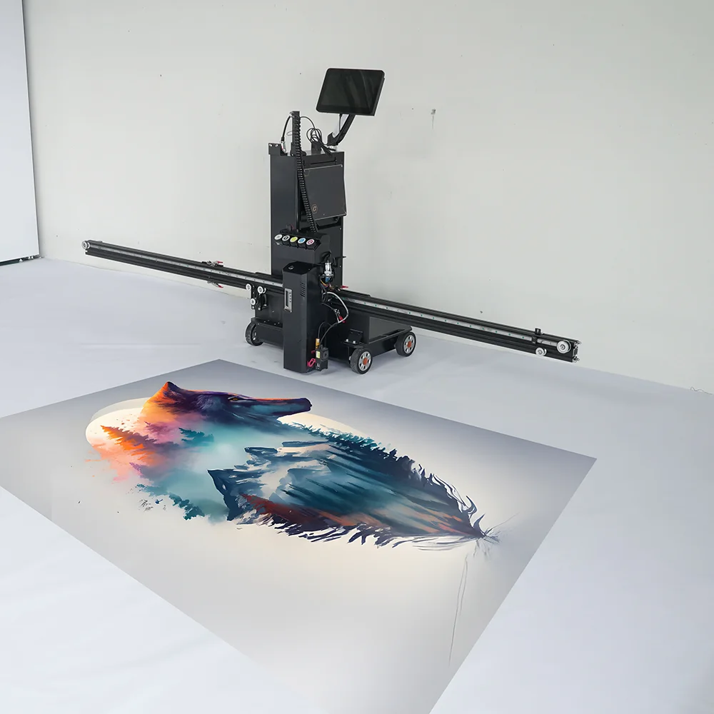 Высокое качество 3D вертикальный настенный принтер машина для парковки автомобиля шаблон наземный экологически чистые настенные чернила