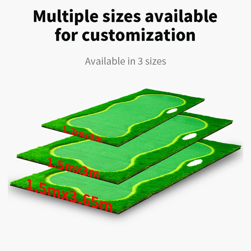 Factory OEM Portable Mini Golf Course Use Folding Green Mat Chipping Putting Custom Practice Golf Putting Green