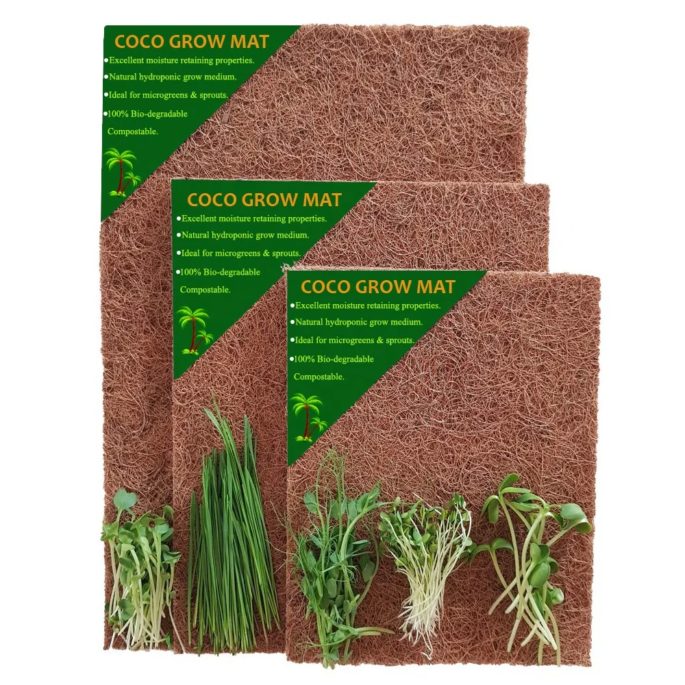 COIR MICROGREEN GROW MATS / GREEN GROW MAT / COCONUT GROW MATS