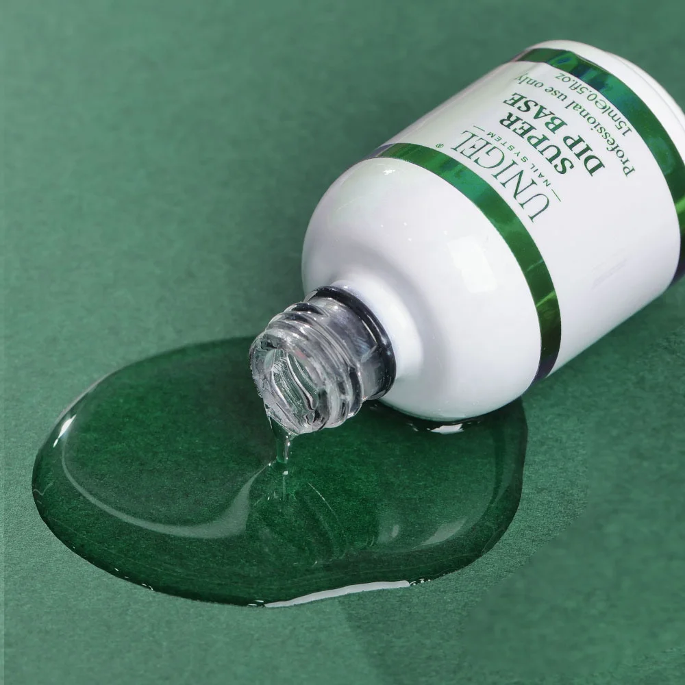 Unigel nail supply store nail glue independent formula strong no needed activator dip base No needed Dip Top Nail art glue