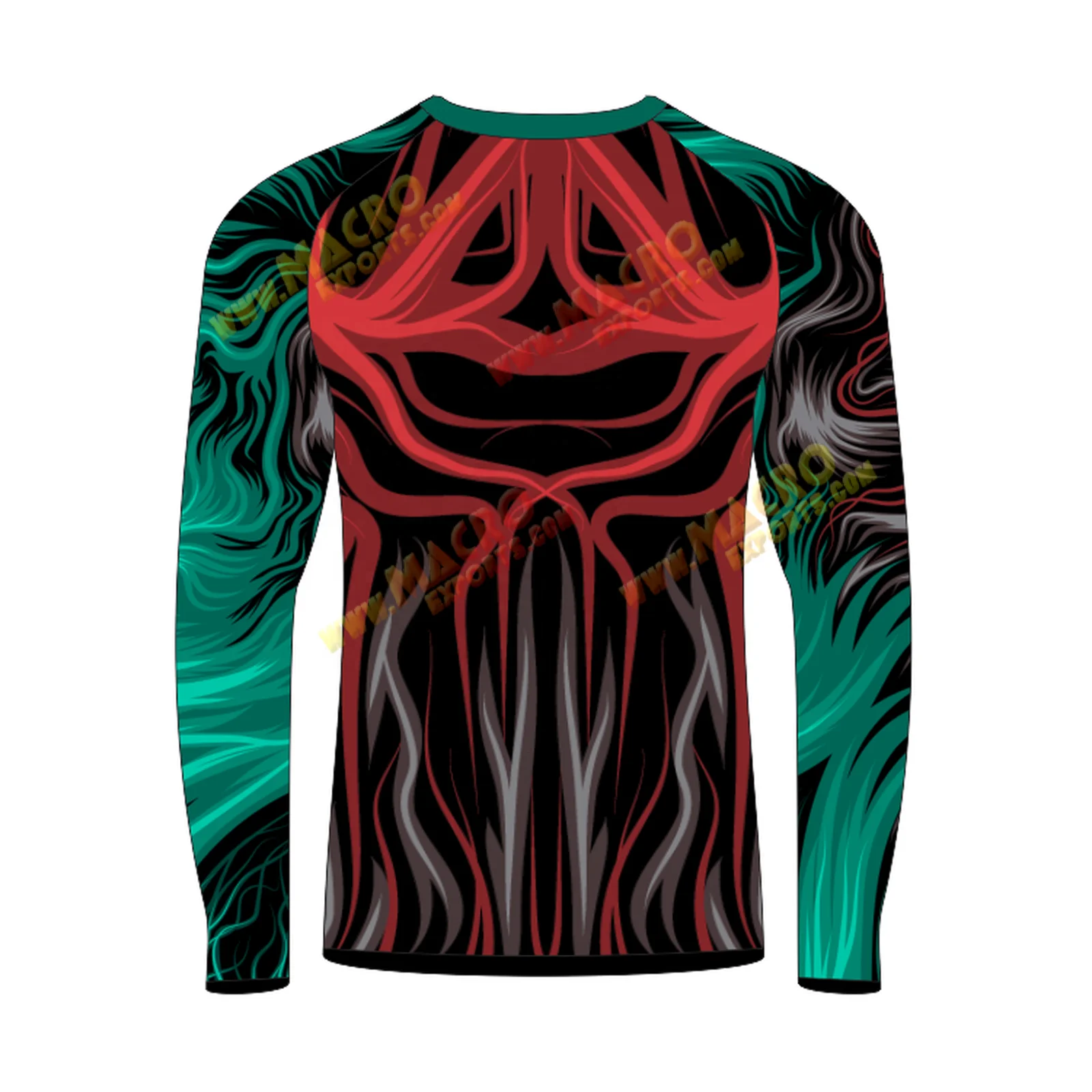 Best Quality Plain mma rash guard long sleeve rush guard for Men Long Sleeve Regular-Fit Compression Rash Guard