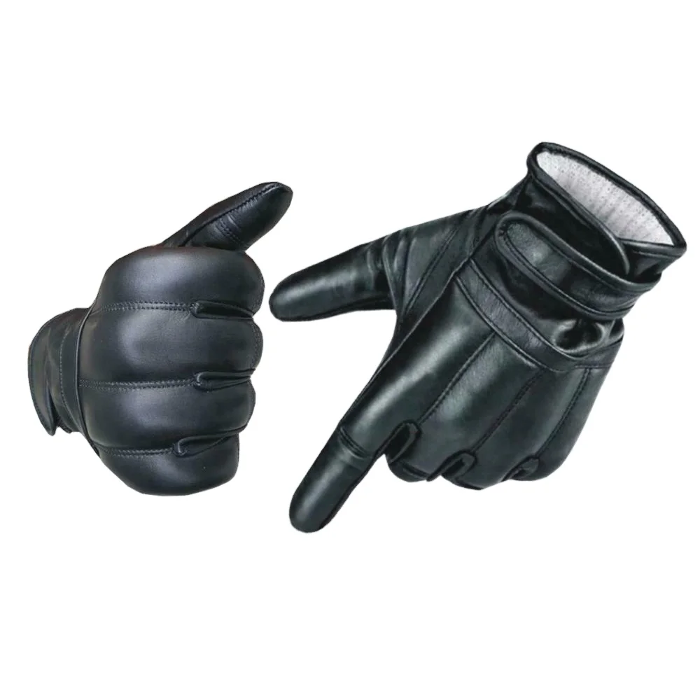 
Custom color full finger genuine leather driving gloves for men 