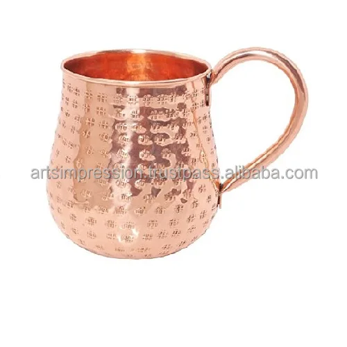 new copper mug stylish design Copper Mugs 2024 Top Sale Fashion Hammered Moscow Mule Copper Mugs for sale over world for drink