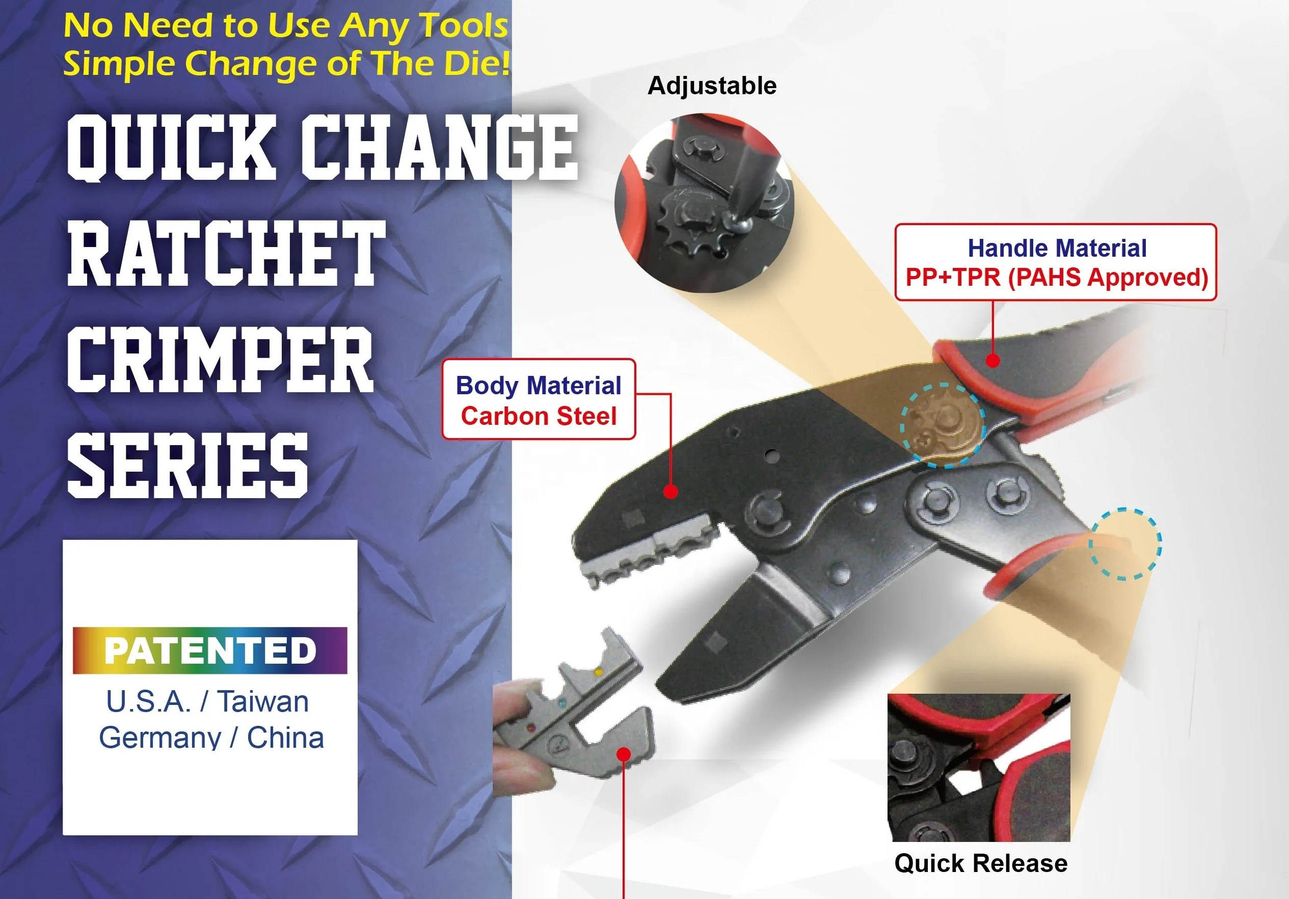 Heat Shrink Terminal & Closed End Connector Crimper Kit
