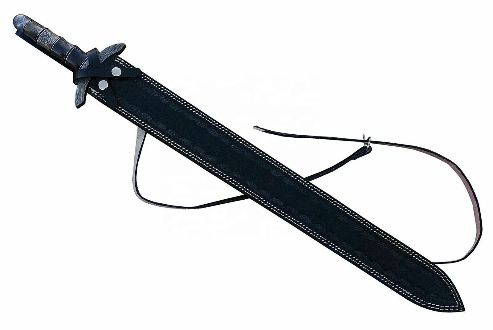 Красивый профессиональный ручной работы из дамасской стали фиксированное лезвие охотничий Меч викингов ручка ЦВЕТ ВЕРБЛЮЖЬЕЙ КОСТИ с защитой