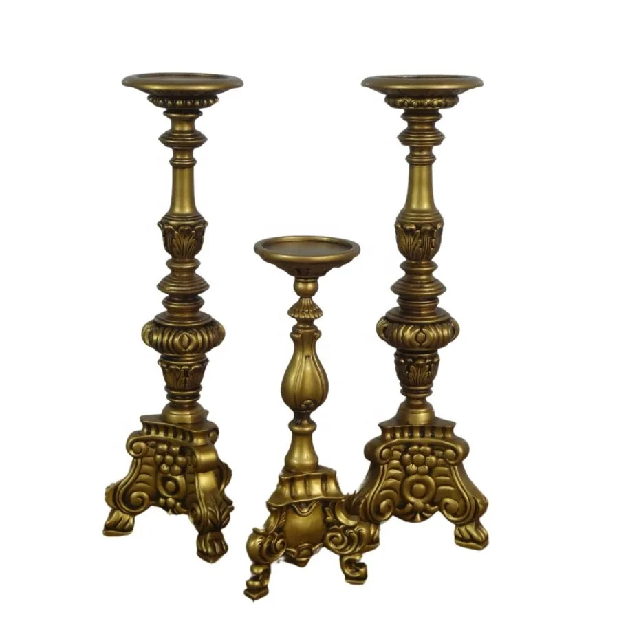 Античный подсвечник ручной резной подсвечник деревянные аксессуары Подсвечник для домашнего декора и гостиничной мебели