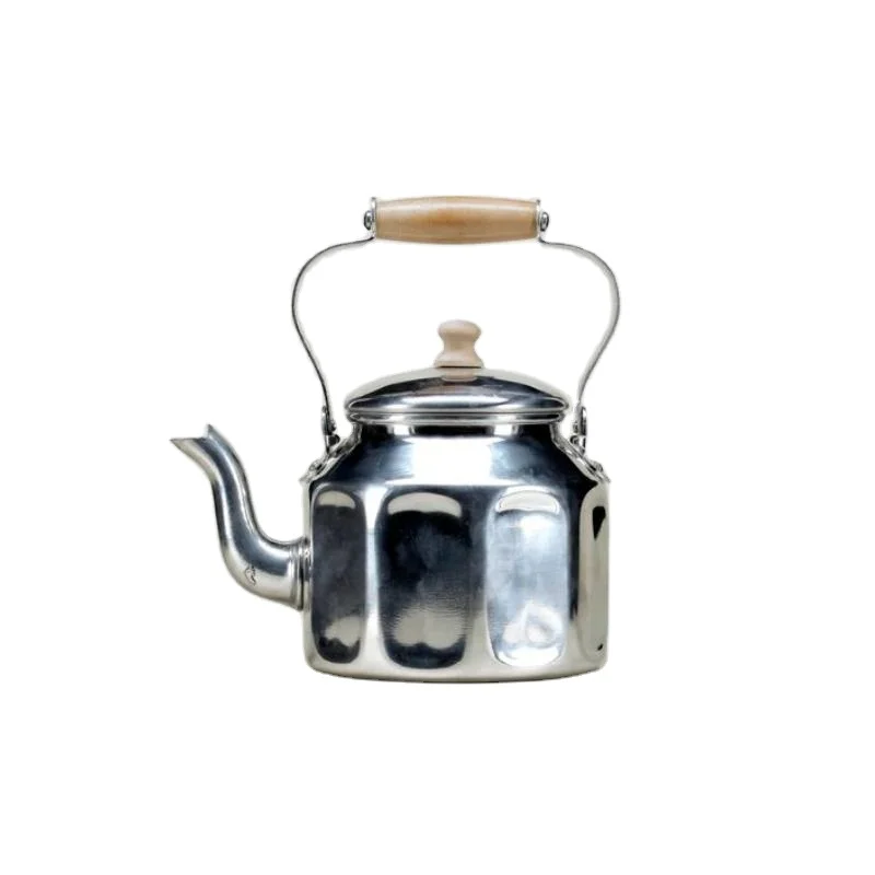 High Quality Stainless Steel Teapot Custom Logo Quality Polished Tea Kettle Coffee Kitchen Accessories Wholesale Metal Saucer