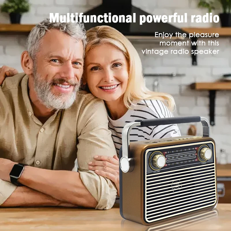 Классическое винтажное стильное радио AM FM SW портативное на батарейках или транзисторах переменного
