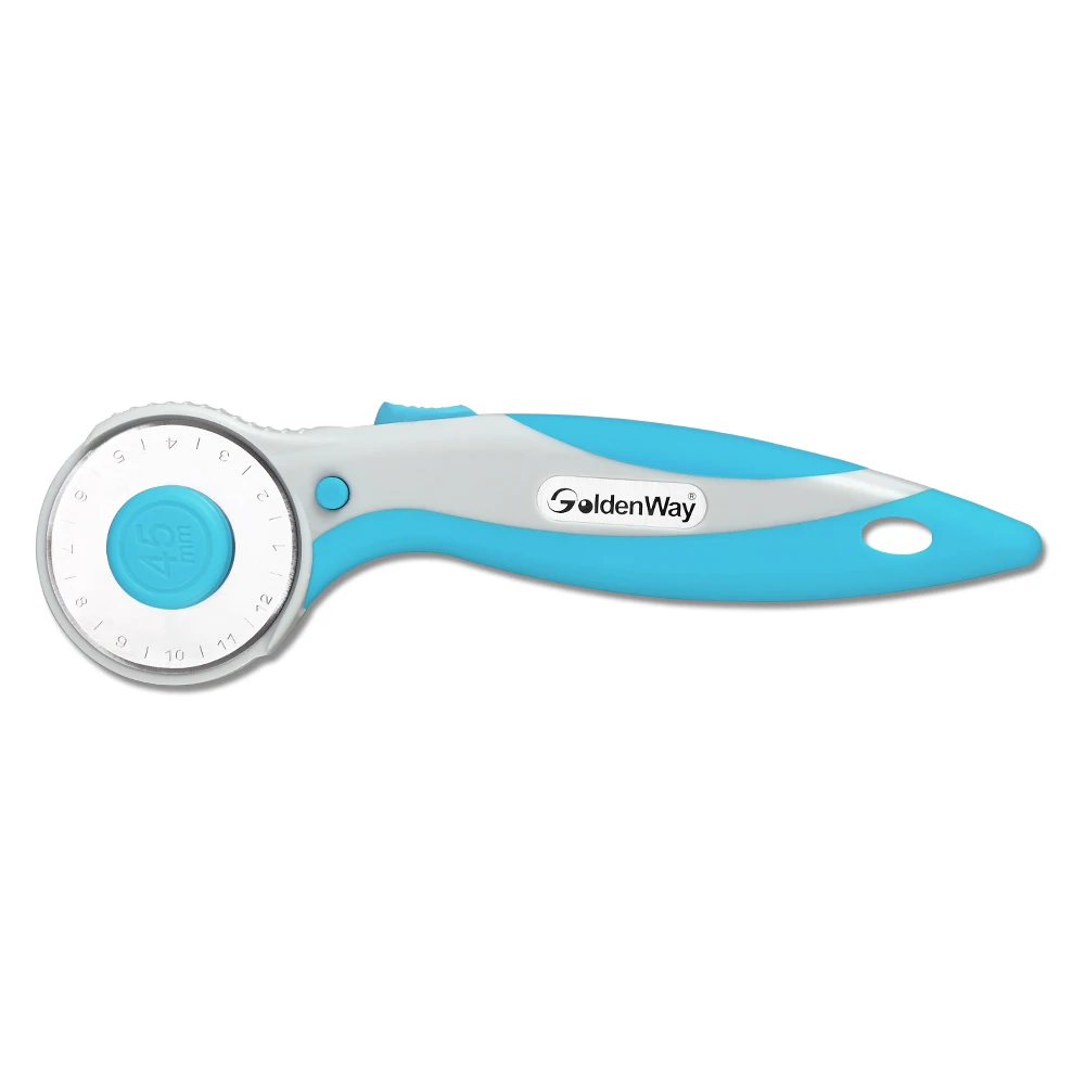 Colorful 45 mm Fabric Rotary Cutter Soft Grip
