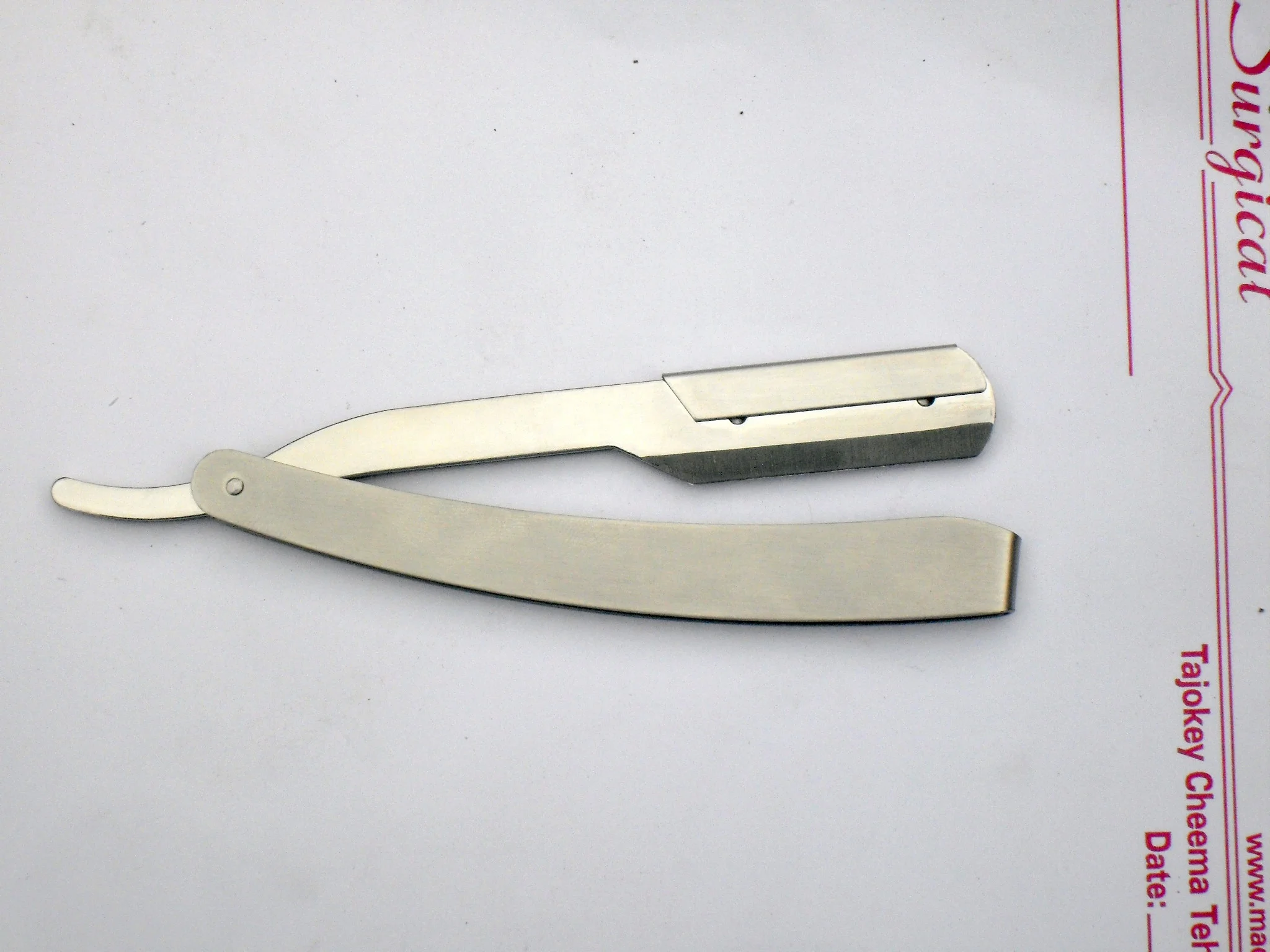 Steel Body Barber Razor Half Blade Razor with free logo