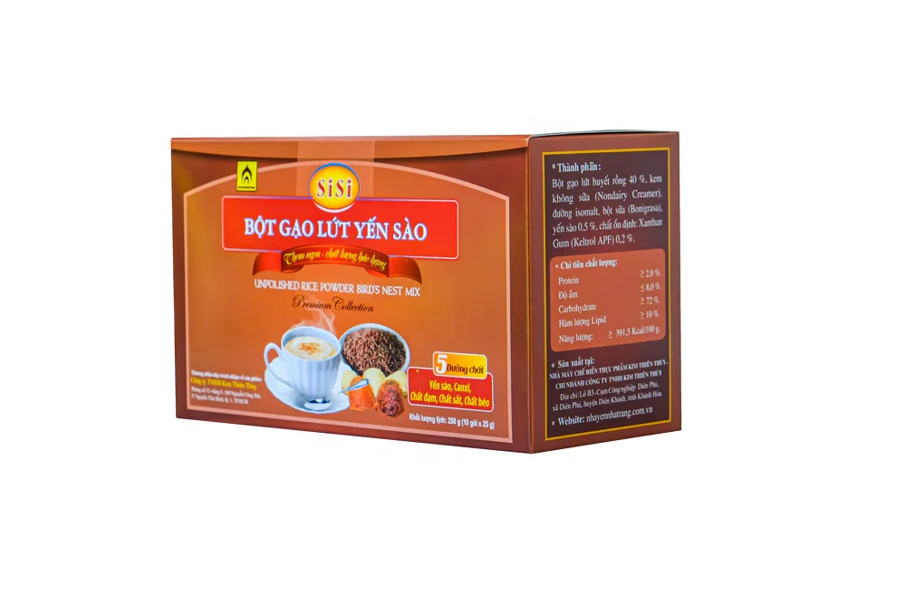 Sisi ласточкиное гнездо, порошок коричневого риса из Вьетнама, птичье гнездо