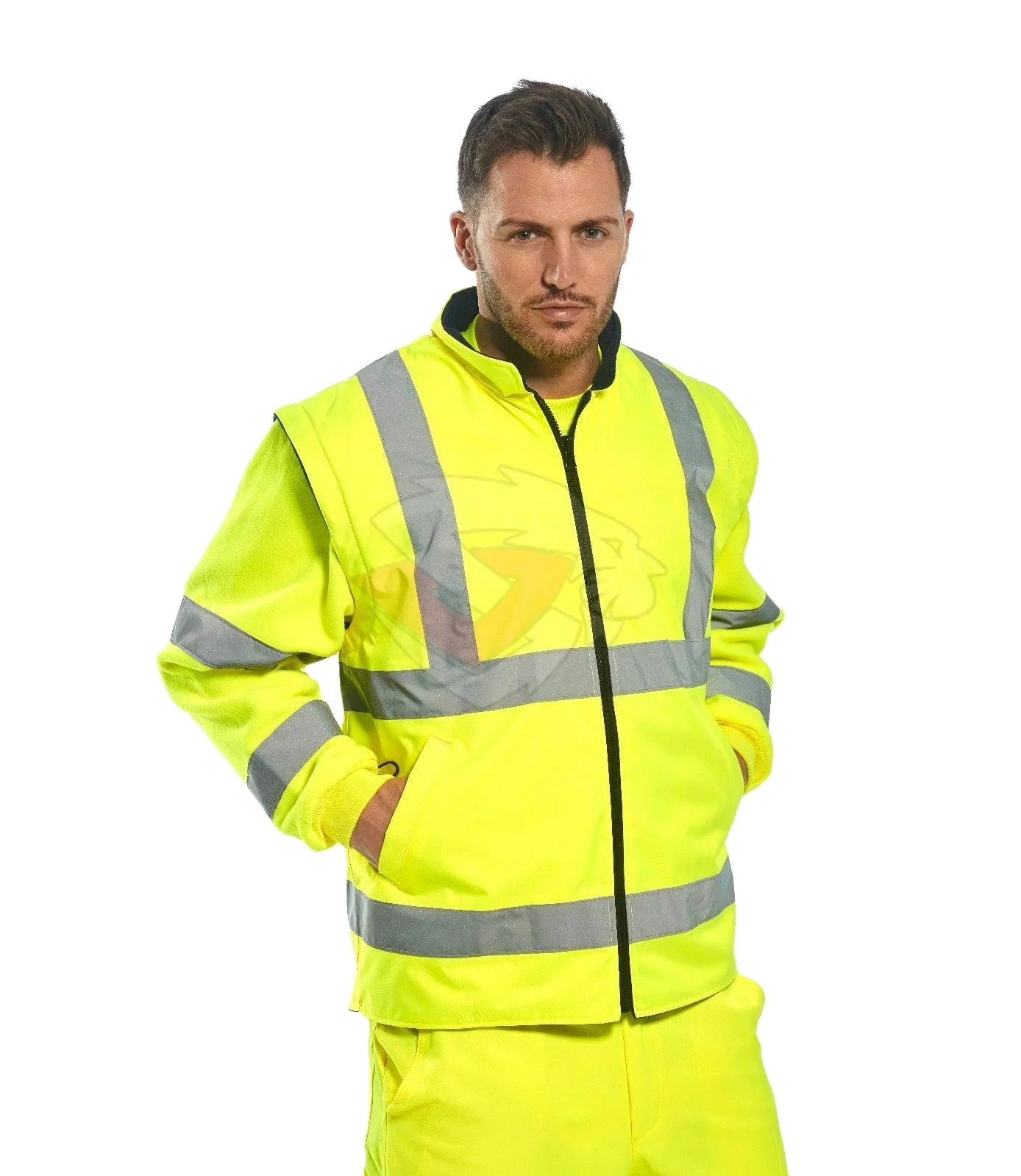 Высококачественный светоотражающий жилет для руководителей, водонепроницаемая Светоотражающая куртка, жилет для работников дороги