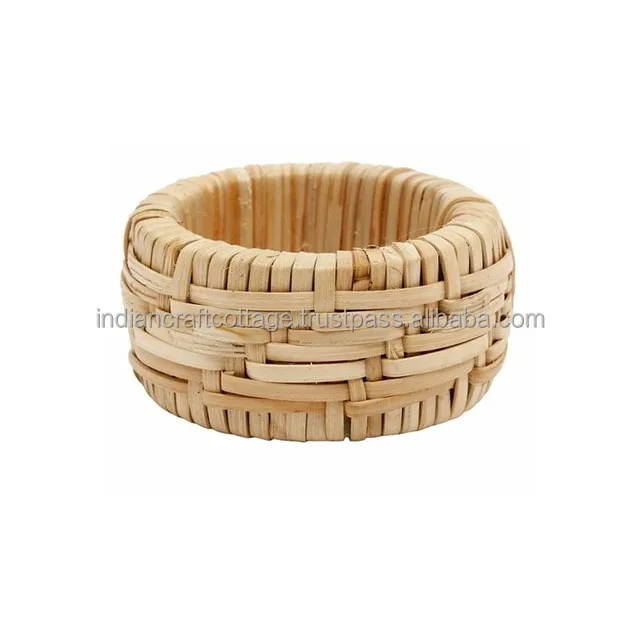 Handmade Woven Napkin Rings Decorative Square Napkin Ring Loop Woven Napkin Buckles For Restaurant