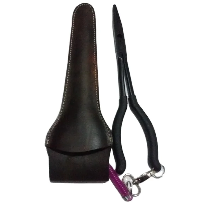 Высокое качество 11 дюймов длинноносые плоскогубцы из нержавеющей стали с черным сцепление рыболовные плоскогубцы рыболовные снасти плоскогубцы