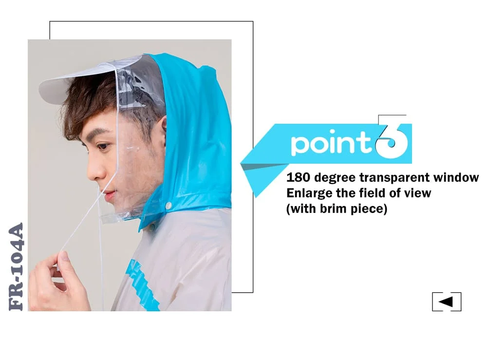 OEM Wholesale Reusable Rain Wear Rainproof Scooter Hooded Rain Jacket Packable Full Raincoat