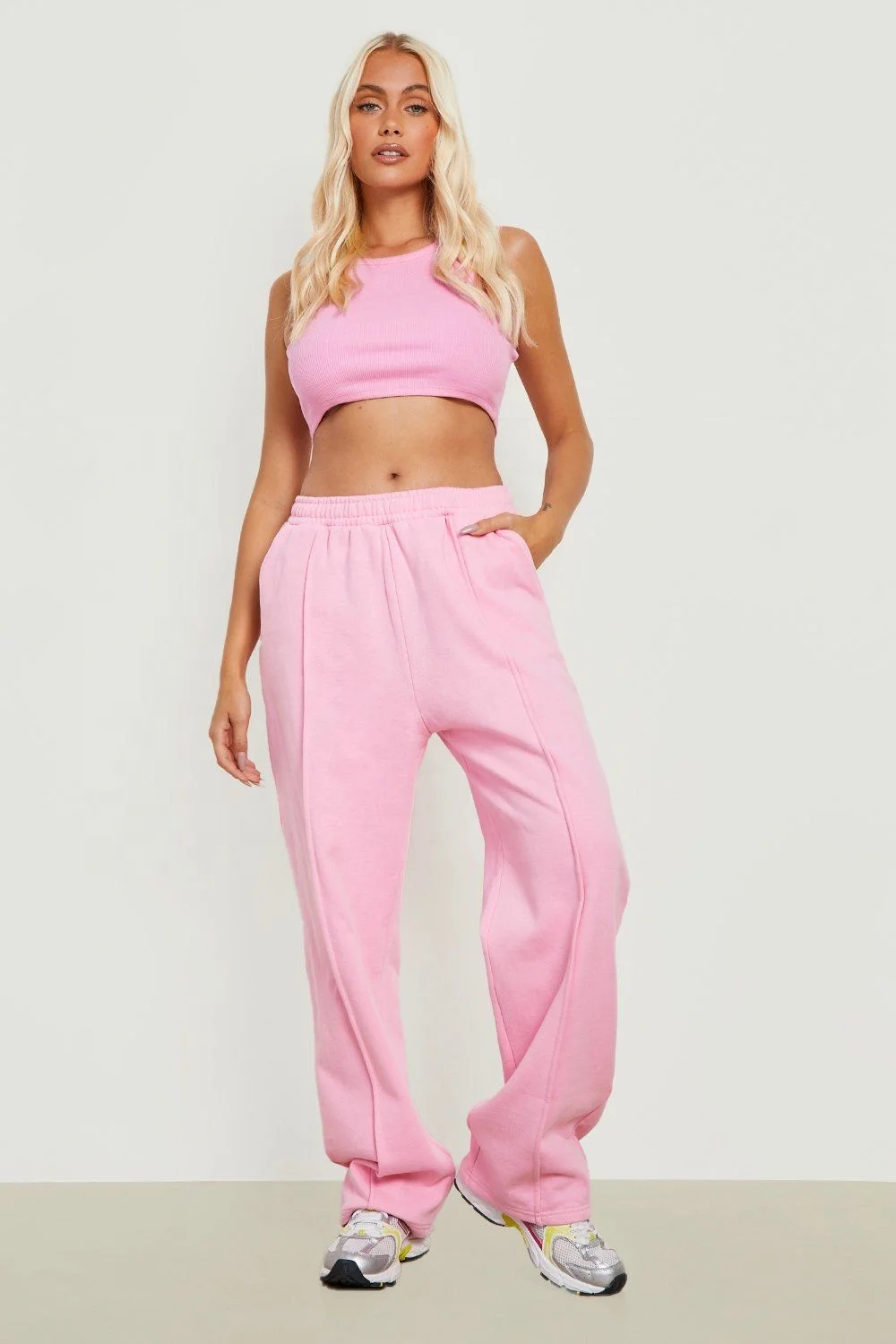 Low Waist Wide Leg Jogger hot sale women winter pants solid color women joggers suits set pants sports casual pants