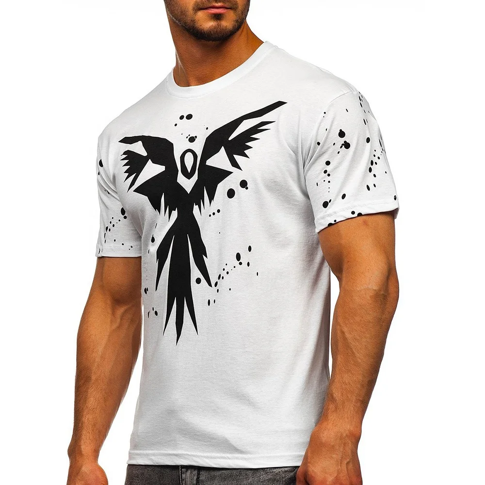 Услуги дизайна одежды для мужчин, футболки с индивидуальным принтом из 100% хлопка