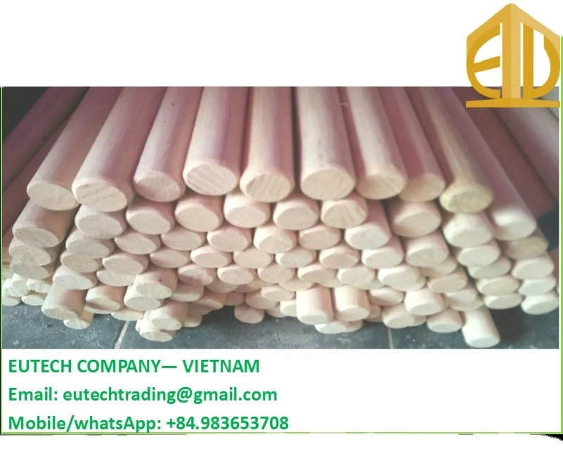 Round Polished Rattan Core Material from Vietnam