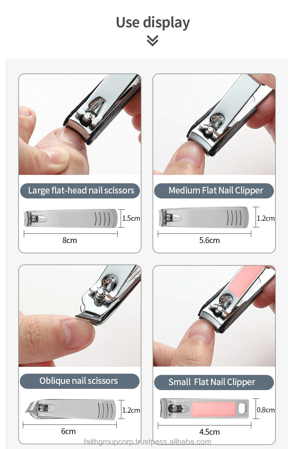 20 Pcs Nail Clipper Set Stainless Steel Manicure Pedicure Set Portable Nail Cutter Kits Multifunction Nail Cleaning Makeup Tools